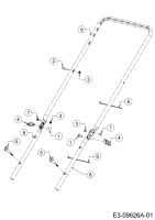 Cub Cadet Ersatzteile Motormäher mit Antrieb CC 53 SPO W 12AQC6J3603  (2016) Holm