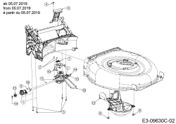 Cub Cadet Ersatzteile Motormäher mit Antrieb LM2 DR53s 12CBPQKC603 (2019) Getriebe, Keilriemen ab 05.07.2019