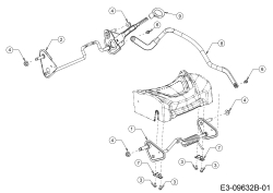 Cub Cadet Ersatzteile Motormäher mit Antrieb LM2 DR53s 12BBPQKC603 (2019) Achsen, Höhenverstellung