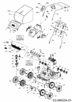 Ersatzteile WOLF-Garten Elektro Vertikutierer VA 346 E Typ: 16AFEHOAC50  (2016) Grundgerät 