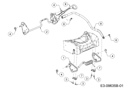 Cub Cadet Ersatzteile Motormäher mit Antrieb LM2 DR46s 12EBTQKC603 (2022) Achsen, Höhenverstellung
