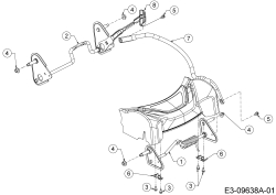 Cub Cadet Ersatzteile Motormäher mit Antrieb CC 46 SPC V 12BVK1KC603  (2016) Achsen, Höhenverstellung