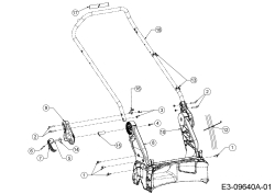 Cub Cadet Ersatzteile Motormäher mit Antrieb CC 53 SPB V IS 12BGQ56J603  (2017) Holm