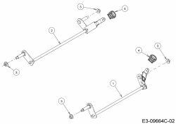 Ersatzteile Black-Line Motormäher BL 3546 Typ: 11B-TE5B683 (2019) Achsen