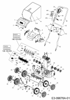 Ersatzteile MTD Elektro Vertikutierer Optima 34 VE Typ: 16AFEMNA664  (2018) Grundgerät 