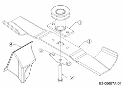 Ersatzteile WOLF-Garten Benzin Rasenmäher mit Antrieb AT 420 AHHW Typ: 12B-LVCQ650  (2016) Messer 