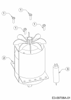 Ersatzteile WOLF-Garten Elektro Rasenmäher mit Antrieb Expert 40 EA Typ: 18CRH1K-650  (2017) Kondensator, Motor 