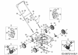 Ersatzteile Black-Line Motormäher BL 3051 Typ: 11A-075J683  (2018) Grundgerät