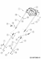 Ersatzteile Gutbrod Motormäher mit Antrieb HB 53 AB Typ: 12ABPV5L690  (2017) Holm