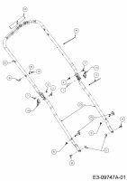 Ersatzteile Massey Ferguson Motormäher mit Antrieb MF 46 SPBHW Typ: 12A-TV5E695  (2016) Holm