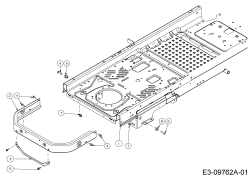 Cub Cadet Ersatzteile Zero Turn Z-Force S 60 17BSDGHD010  (2018) Rahmen, Stoßstange hinten