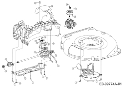 Cub Cadet Ersatzteile Motormäher mit Antrieb SC 500 HW 12ABD2M5710  (2017) Getriebe, Keilriemen