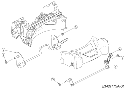 Cub Cadet Ersatzteile Motormäher mit Antrieb SC 500 HW 12ABP2M5710  (2018) Achsen, Höhenverstellung
