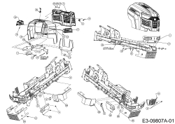 Cub Cadet Ersatzteile Gartentraktoren GTX 2100 14A-3GE-603  (2016) Motorhaube A-Style
