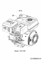 Ersatzteile MTD Motorhacke T/330 M Typ: 21D-33MV678  (2016) Motor MTD 