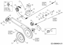 Ersatzteile MTD Motorhacke T/380 M Typ: 21D-38MT678 (2019) Keilriemen, Spannrolle 