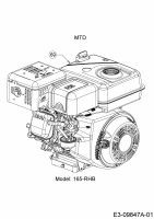 Ersatzteile MTD Motorhacke T/380 M Typ: 21A-38MU678 (2020) Motor MTD 