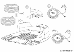 Ersatzteile WOLF-Garten Mähroboter Loopo S150 Typ: 22AXBACA650  (2019) Basisstation, Begrenzungsdraht, Netzgerät 