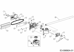 Ersatzteile Zubehör Motorsensen, Trimmer Kettensäge PS 720 Typ: 41AJPS-C902  (2019) Grundgerät