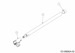 Ersatzteile Zubehör Motorsensen, Trimmer Kettensäge PS 720 Typ: 41AJPS-C902  (2019) Verlängerung