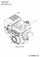 Cub Cadet Ersatzteile Schneefräsen 524 SWE 31AW53LR603  (2018) Motor MTD bis 06.07.2017