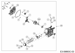 Ersatzteile MTD-Motoren Horizontal 670-WHA Typ: 752Z670-WHA  (2020) Rumpfmotor