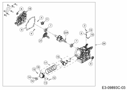 Ersatzteile MTD-Motoren Horizontal 670-WHA Typ: 752Z670-WHA  (2019) Rumpfmotor