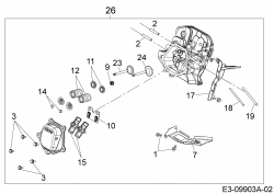 Ersatzteile MTD-Motoren Horizontal 683-WH Typ: 752Z683-WH  (2017) Zylinderkopf
