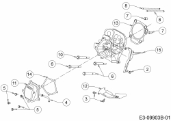 Ersatzteile MTD-Motoren Horizontal 683-WHA Typ: 752Z683-WHA  (2018) Ventildeckel