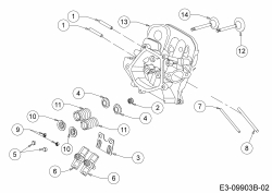 Ersatzteile MTD-Motoren Horizontal 683-WHA Typ: 752Z683-WHA  (2018) Zylinderkopf