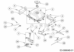 Ersatzteile MTD-Motoren Horizontal 683-WHA Typ: 752Z683-WHA  (2018) Tank