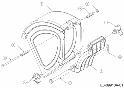 Ersatzteile Troy-Bilt Häcksler CS 4325 Typ: 24B-424M766  (2013) Auswurfschacht