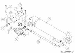 Ersatzteile Troy-Bilt Holzspalter TB 33 LS Typ: 24BL59M5766  (2016) Hydraulikzylinder