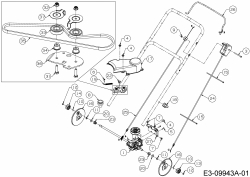 Ersatzteile Troy-Bilt Laubsauger mit Häckselfunktion CSV 070 Typ: 24A-07MP766  (2014) Fahrantrieb