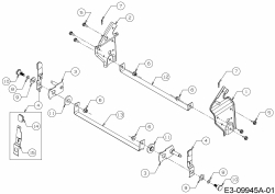 Ersatzteile Troy-Bilt Laubsauger mit Häckselfunktion CSV 070 Typ: 24A-07MP766  (2015) Höhenverstellung
