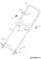 Ersatzteile Troy-Bilt Laubsauger mit Häckselfunktion CSV 070 Typ: 24A-07MP766  (2014) Holm