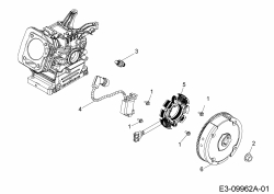 Ersatzteile MTD-Motoren Horizontal 670-JH Typ: 752Z670-JH  (2017) Schwungrad, Zündung