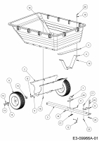 Ersatzteile Zubehör Garten- und Rasentraktoren Anhänger 45-0519  (196-831-000) Typ: 196-831-000  (2016) Grundgerät