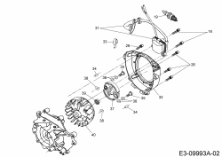 Ersatzteile MTD Motorsense Smart BC 43 D Typ: 41ATG1N-678  (2017) Kupplung, Zündung 