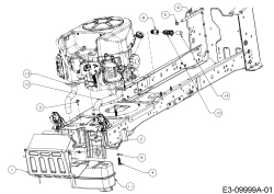 Cub Cadet Ersatzteile Rasentraktoren XT2 PR95 13AGA1CB603  (2017) Motorzubehör