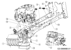Cub Cadet Ersatzteile Rasentraktoren XT2 PR95 13BGA1CB603  (2018) Motorzubehör