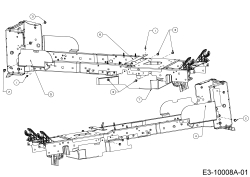 Cub Cadet Ersatzteile Rasentraktoren XT1 OS96 13A8A1CF603  (2017) Abdeckungen Mähwerk S (42/107cm)