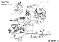 Cub Cadet Ersatzteile Rasentraktoren XT1 OR95 13A8A1CB330  (2017) Choke- und Gaszug bis 25.01.2017