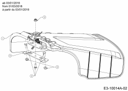 Ersatzteile Black Edition Rasentraktoren 285-117 TWIN KH Typ: 13AIA1KT615  (2018) Deflektor ab 03/01/2018