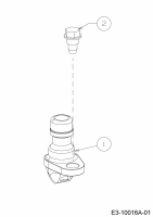 Ersatzteile Black Edition Rasentraktoren 285-117 TWIN KH Typ: 13BIA1KT615  (2019) Waschdüse