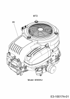 Cub Cadet Ersatzteile Rasentraktoren XT1 OS96 13A8A1CF603  (2017) Motor MTD