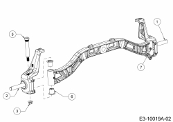 Ersatzteile WOLF-Garten Rasentraktor GLTT 165.95 H Typ: 13BDA1VB650  (2017) Achsschenkel 