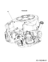 Cub Cadet Ersatzteile Rasentraktoren XT2 PR95 13AGA1TB603 (2022) Motor Kawasaki