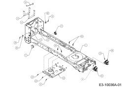 Cub Cadet Ersatzteile Gartentraktoren XT3 QS137 14AIA5CA603  (2017) Rahmen