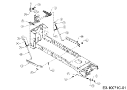 Cub Cadet Ersatzteile E-Rasentraktoren XT2 ES107 33ABA7CS603 (2020) Mähwerksaushebung
